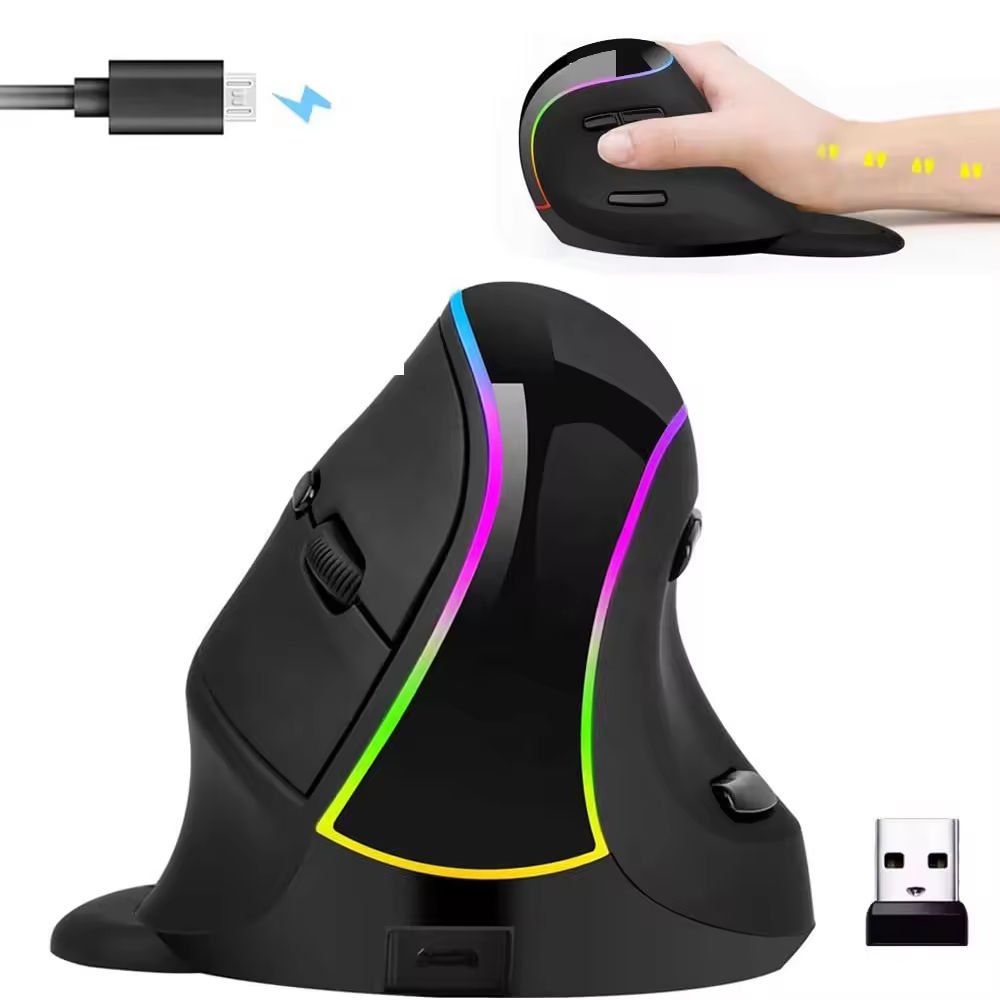 Backlit USB Optical Ergonomic Mouse Silent Mice Wrist Mouse Desktop Silent Gaming Mouse Ergonomic Mouse Gaming - Image 3